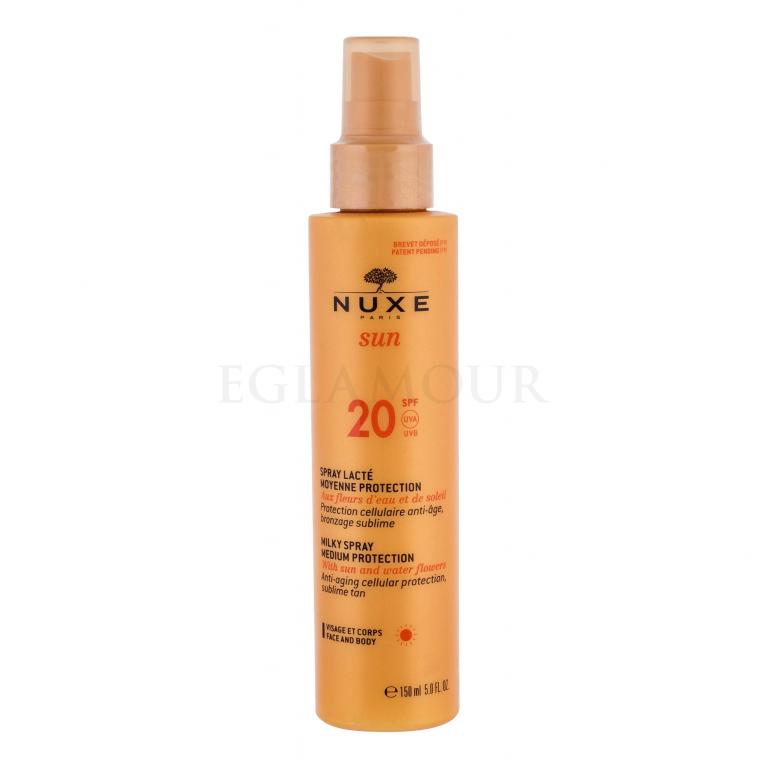 NUXE Sun Milky Spray SPF20 Preparat do opalania ciała 150 ml