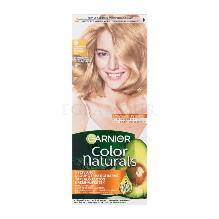 Garnier Color Naturals Farba do włosów dla kobiet 40 ml Odcień 9 Natural Extra Light Blonde Uszkodzone pudełko