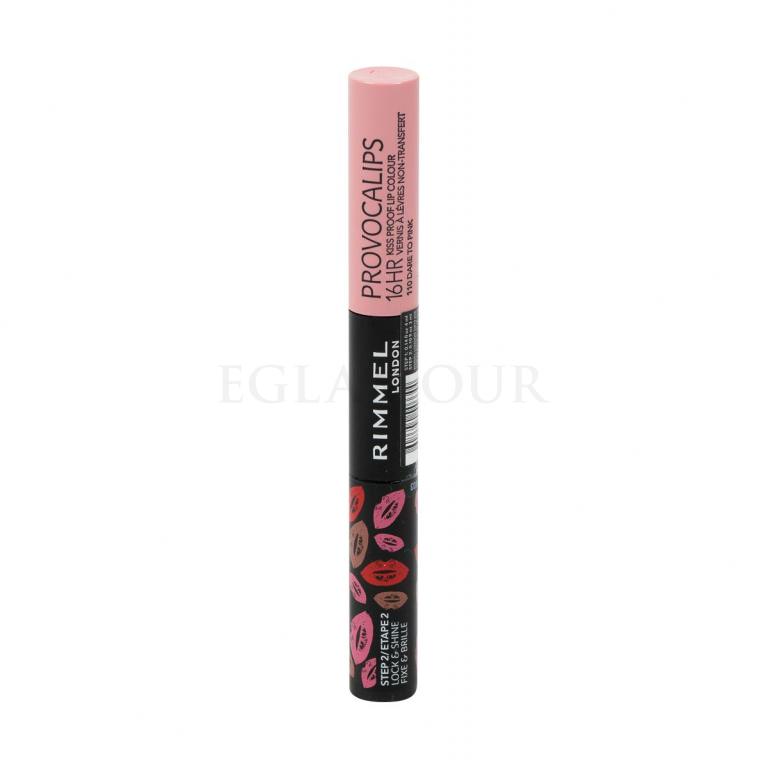 Rimmel London Provocalips 16hr Kiss Proof Lip Colour Pomadka dla kobiet 7 ml Odcień 110 Dare To Pink