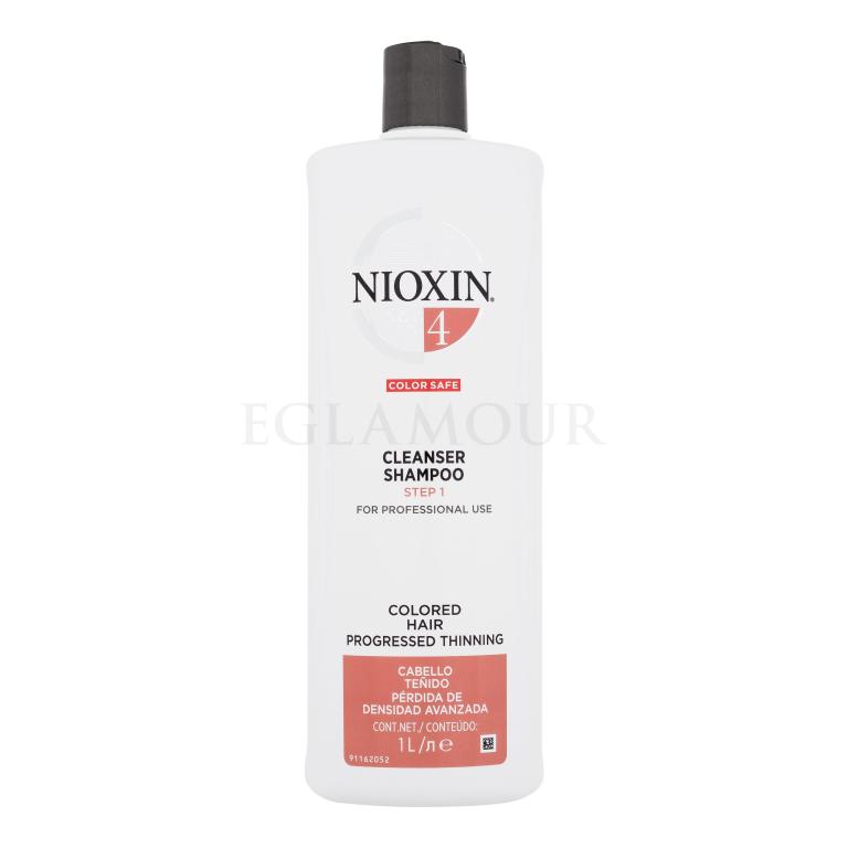 Nioxin System 4 Color Safe Cleanser Shampoo Szampon do włosów dla kobiet 1000 ml