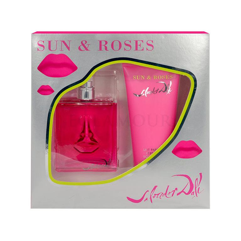 Salvador Dali Sun &amp; Roses Zestaw Edt 50ml + 100ml Balsam Uszkodzone pudełko