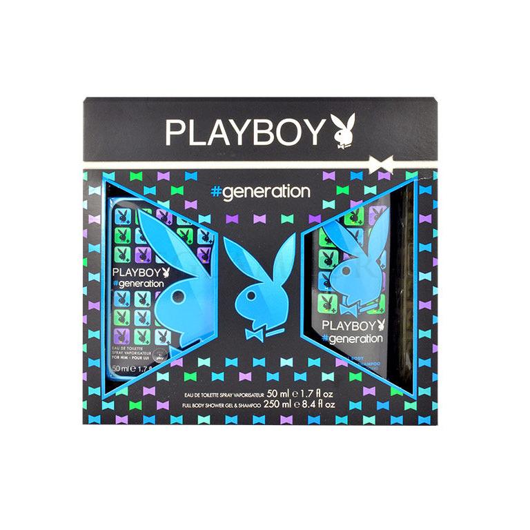 Playboy Generation For Him Zestaw Edt 50ml + 250ml Żel pod prysznic Uszkodzone pudełko
