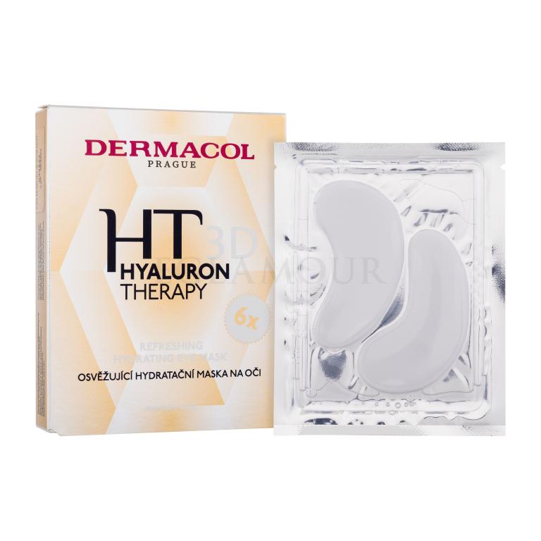 Dermacol 3D Hyaluron Therapy Refreshing Eye Mask Krem pod oczy dla kobiet 36 g