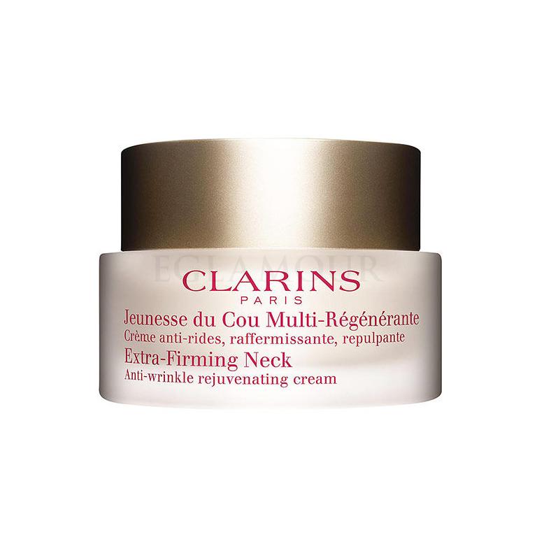 Clarins Extra-Firming Neck Anti-Wrinkle Rejuvenating Cream Krem do dekoltu dla kobiet 50 ml Uszkodzone pudełko