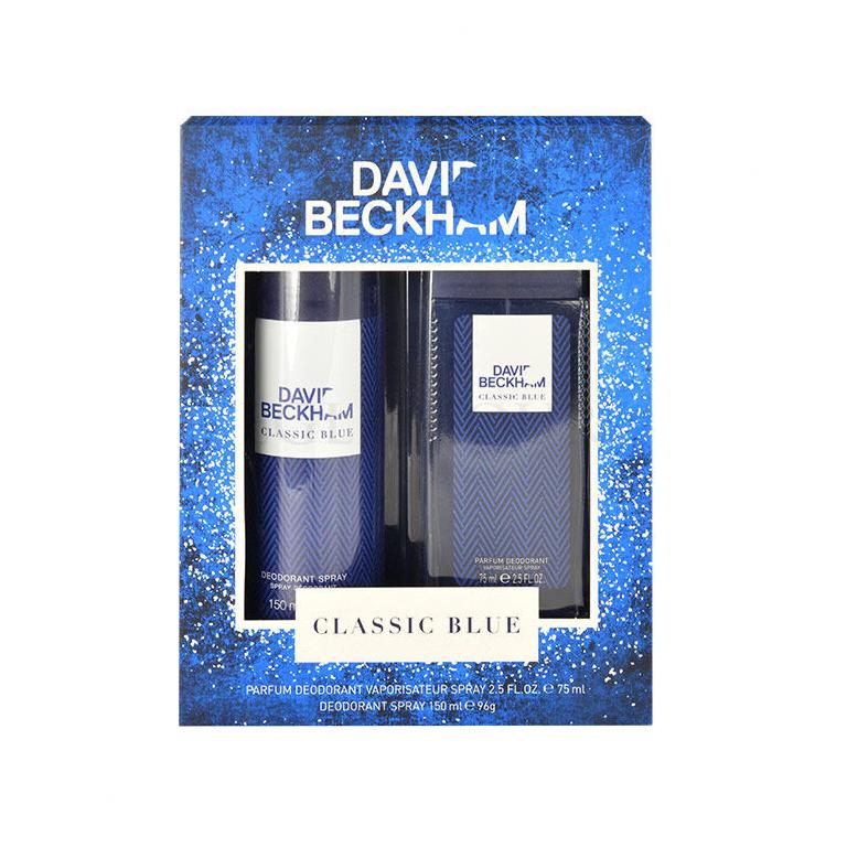 David Beckham Classic Blue Zestaw 75ml Deodorant + 150ml Deodorant Uszkodzone pudełko