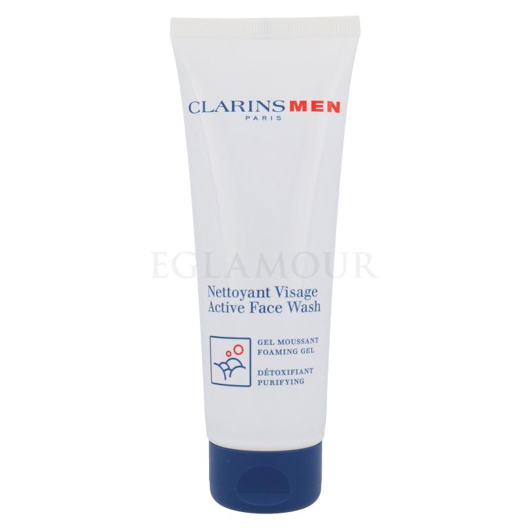 Clarins Men Active Face Wash Żel oczyszczający dla mężczyzn 125 ml Uszkodzone pudełko