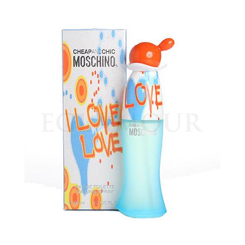 Moschino Cheap And Chic I Love Love Woda toaletowa dla kobiet 50 ml Uszkodzone pudełko
