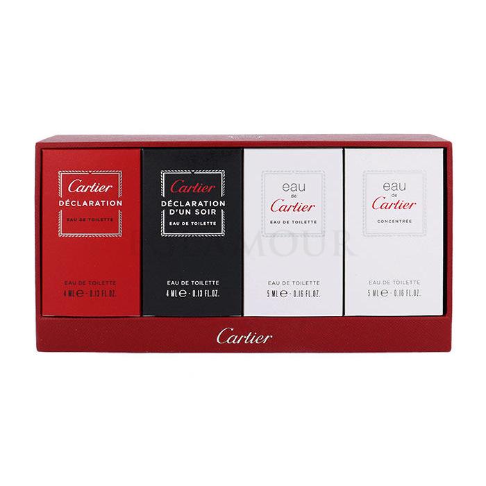 Cartier Mini Set 1 Zestaw Edt 4ml Declaration + 4ml Edt Declaration d´Un Soir + 5ml Edt Eau de Cartier + 5ml Edt Eau de Cartier