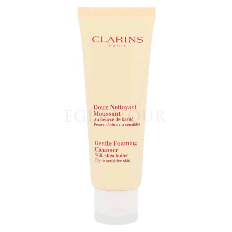 Clarins Gentle Foaming Cleanser Dry Skin Pianka oczyszczająca dla kobiet 125 ml