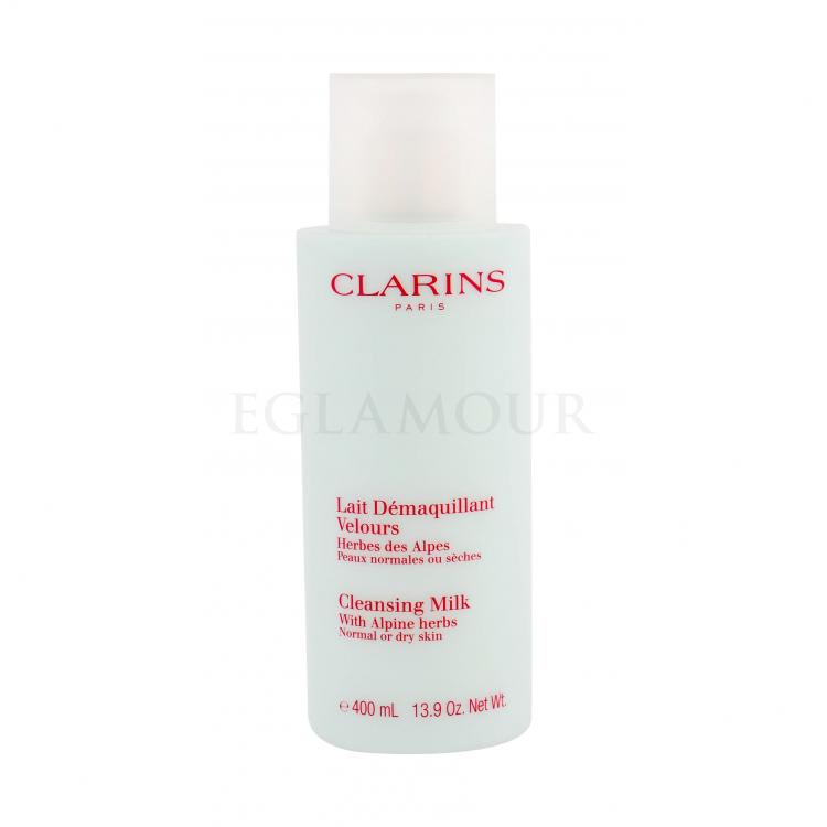 Clarins Cleansing Milk With Alpine Herbs Dry/Normal Mleczko do demakijażu dla kobiet 400 ml