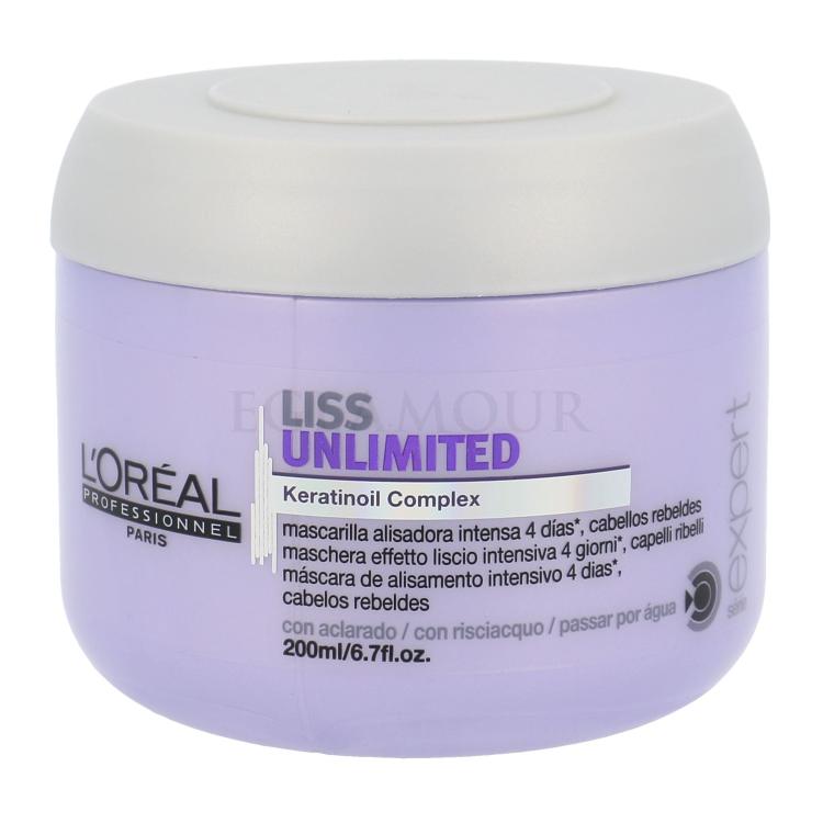 L&#039;Oréal Professionnel Liss Unlimited Professional Mask Maska do włosów dla kobiet 200 ml