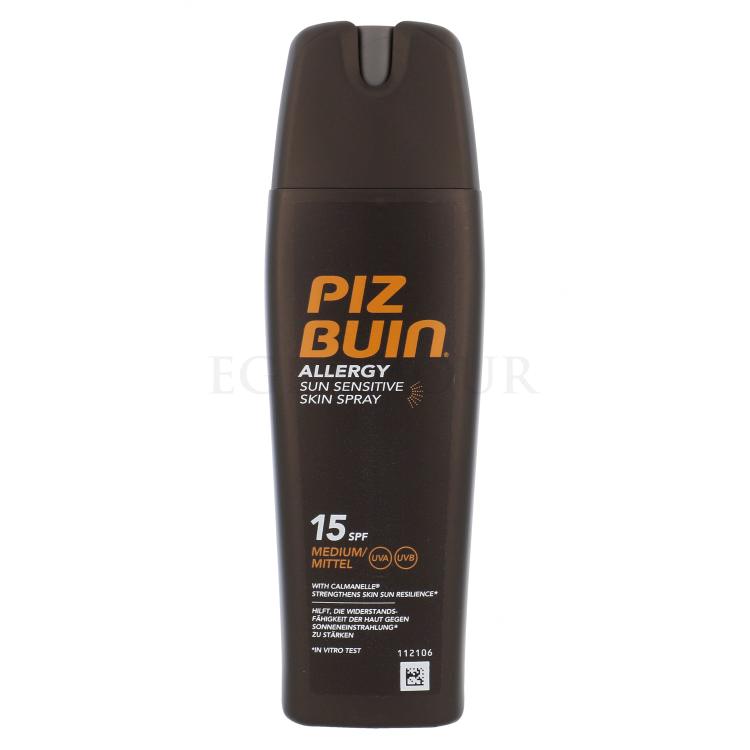 PIZ BUIN Allergy Sun Sensitive Skin Spray SPF15 Preparat do opalania ciała 200 ml