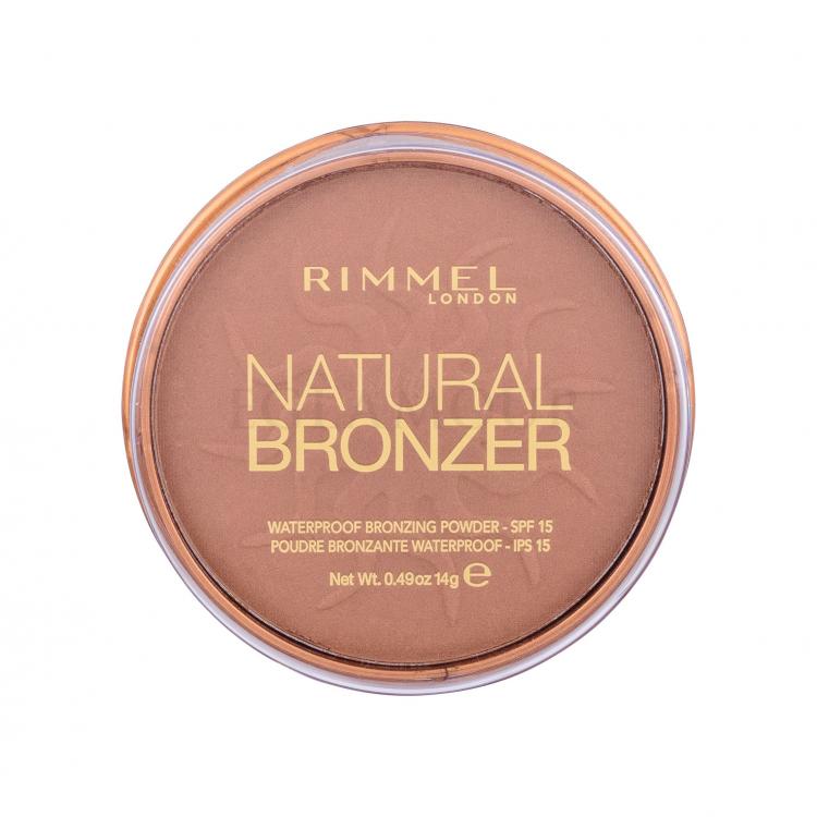 Rimmel London Natural Bronzer SPF15 Bronzer dla kobiet 14 g Odcień 026 Sun Kissed
