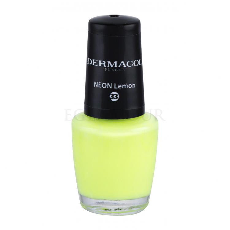 Dermacol Neon Lakier do paznokci dla kobiet 5 ml Odcień 33 Neon Lemon