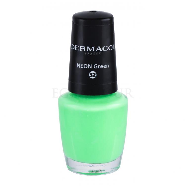 Dermacol Neon Lakier do paznokci dla kobiet 5 ml Odcień 32 Neon Green