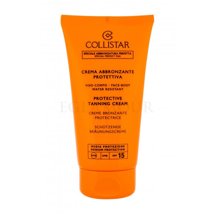 Collistar Special Perfect Tan Protective Tanning Cream SPF15 Preparat do opalania ciała dla kobiet 150 ml