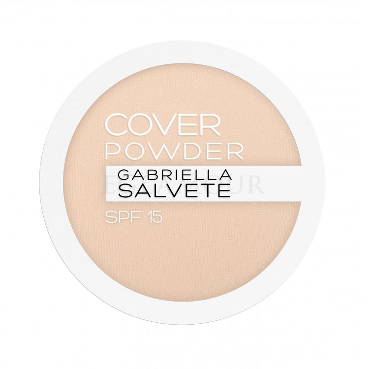 Gabriella Salvete Cover Powder SPF15 Puder dla kobiet 9 g Odcień 01 Ivory