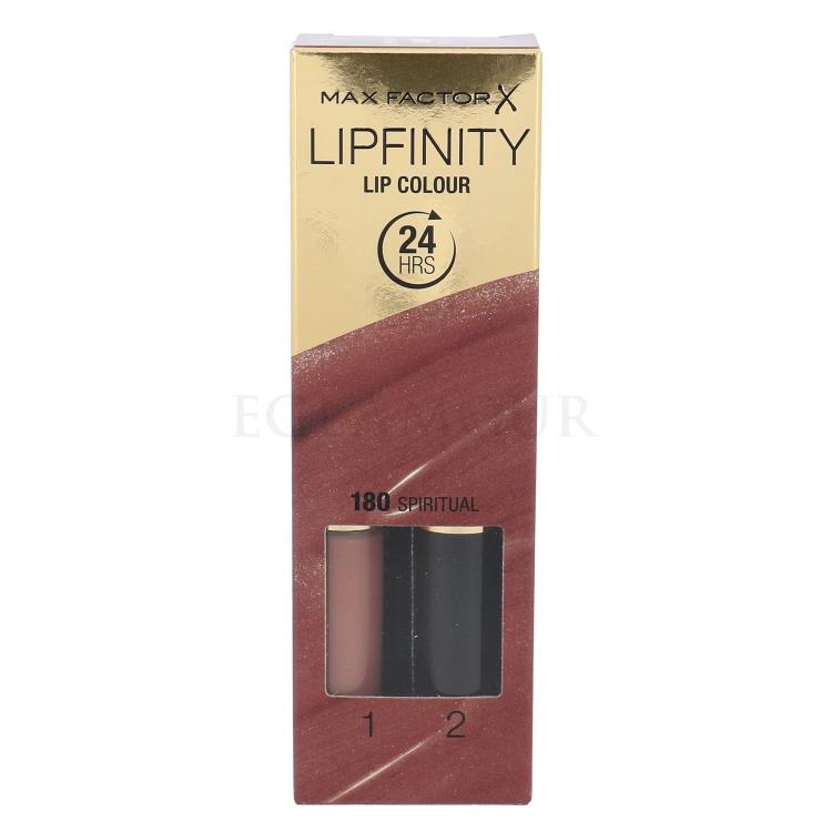Max Factor Lipfinity 24HRS Lip Colour Pomadka dla kobiet 4,2 g Odcień 180 Spiritual Uszkodzone pudełko