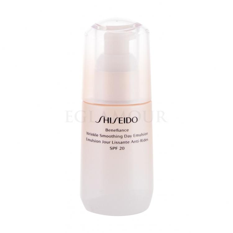 Shiseido Benefiance Wrinkle Smoothing Day Emulsion SPF20 Krem do twarzy na dzień dla kobiet 75 ml