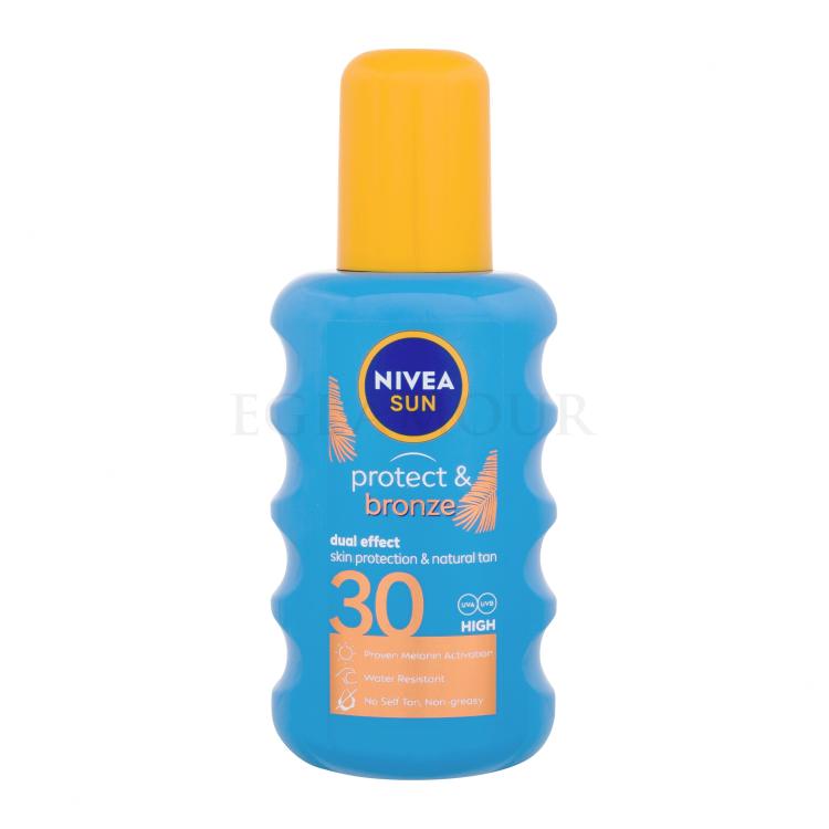Nivea Sun Protect &amp; Bronze Sun Spray SPF30 Preparat do opalania ciała 200 ml