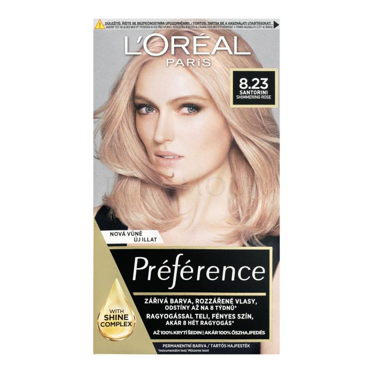 L&#039;Oréal Paris Préférence Farba do włosów dla kobiet 60 ml Odcień 8,23 Santorini