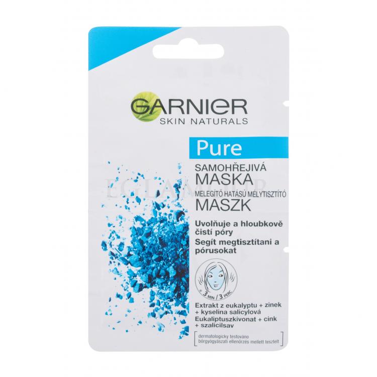 Garnier Skin Naturals Pure Self-Heating Mask Maseczka do twarzy dla kobiet 12 ml