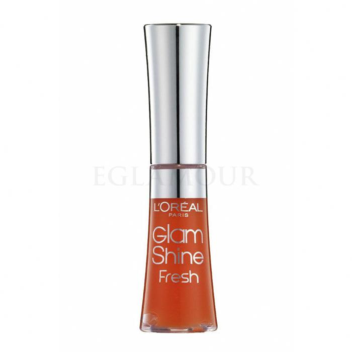 L&#039;Oréal Paris Glam Shine Fresh Błyszczyk do ust dla kobiet 6 ml Odcień 187 Aqua Mandarin