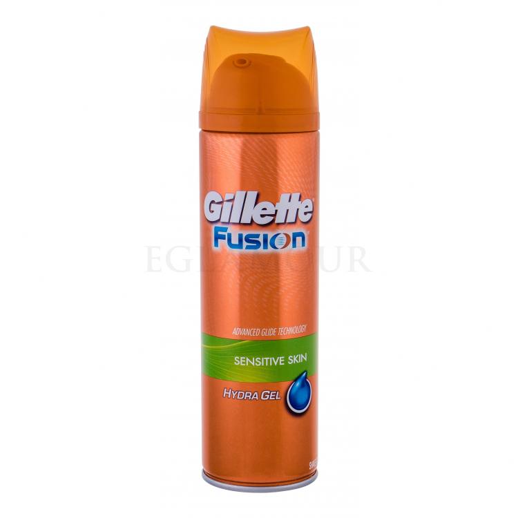 Gillette Fusion Hydra Gel Sensitive Skin Żel do golenia dla mężczyzn 200 ml