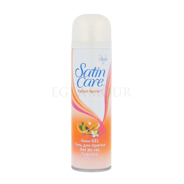 Gillette Satin Care Radiant Apricot Żel do golenia dla kobiet 200 ml
