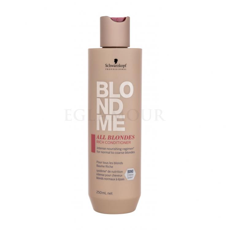 Schwarzkopf Professional Blond Me All Blondes Rich Odżywka dla kobiet 250 ml