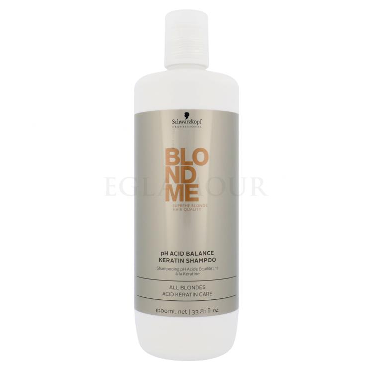 Schwarzkopf Professional Blond Me pH Acid Balance Keratin Shampoo Szampon do włosów dla kobiet 1000 ml