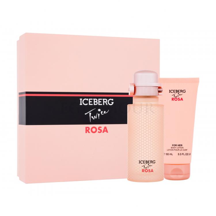 Iceberg Twice Rosa Zestaw Edt 125 ml + Mleczko do ciała 100 ml