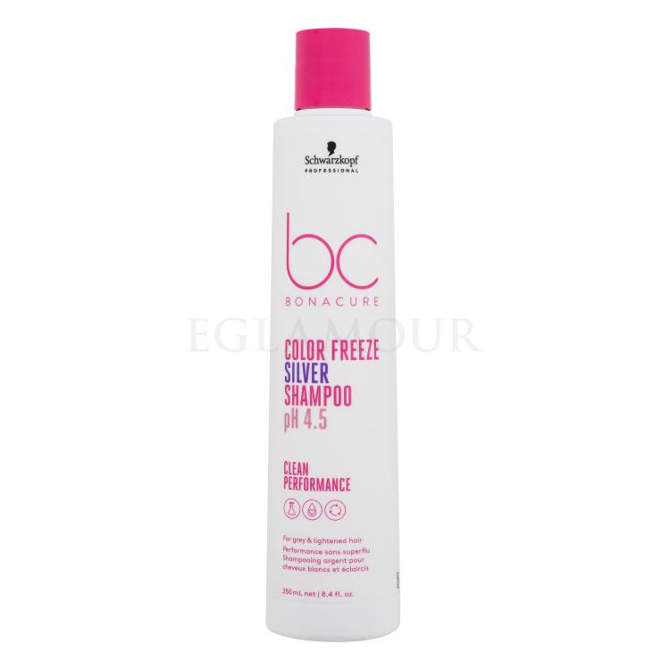 Schwarzkopf Professional BC Bonacure Color Freeze pH 4.5 Shampoo Silver Szampon do włosów dla kobiet 250 ml