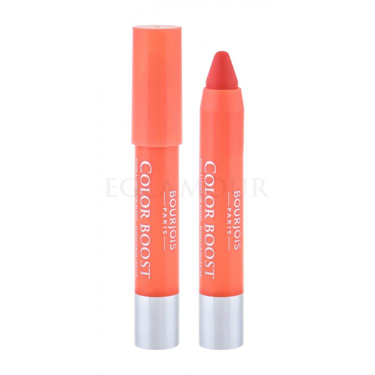 BOURJOIS Paris Color Boost SPF15 Pomadka dla kobiet 2,75 g Odcień 03 Orange Punch