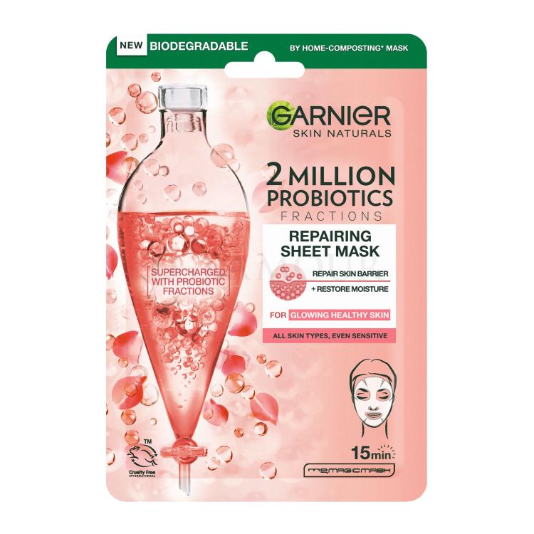 Garnier Skin Naturals 2 Million Probiotics Repairing Sheet Mask Maseczka do twarzy dla kobiet 1 szt