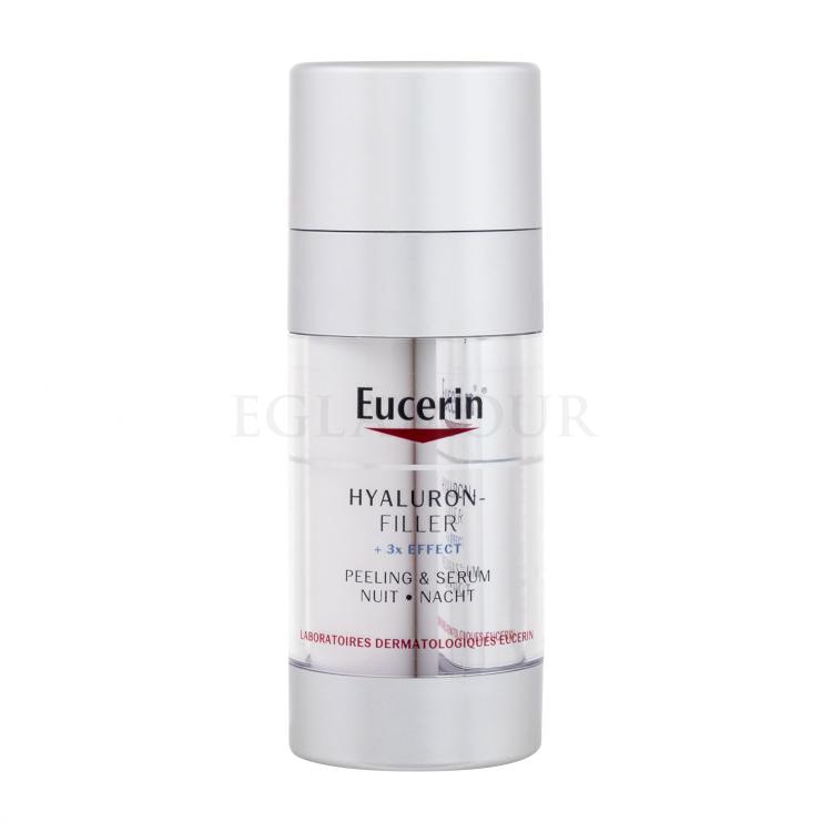 Eucerin Hyaluron-Filler + 3x Effect Night Peeling &amp; Serum Serum do twarzy dla kobiet 30 ml