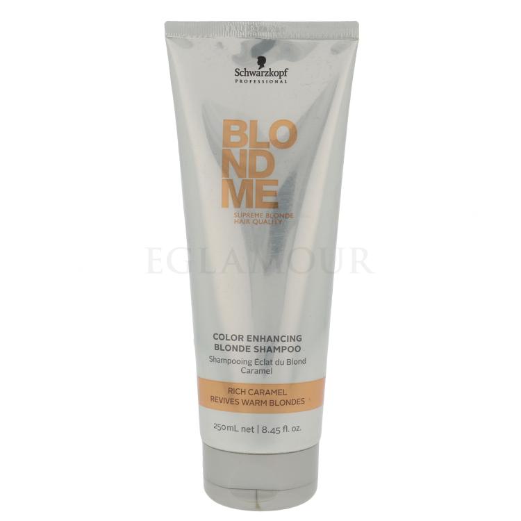 Schwarzkopf Professional Blond Me Color Enhancing Blonde Caramel Shampoo Szampon do włosów dla kobiet 250 ml