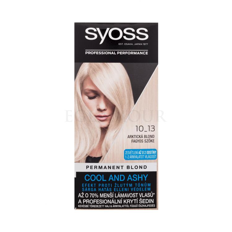Syoss Permanent Coloration Permanent Blond Farba do włosów dla kobiet 50 ml Odcień 10-13 Arctic Blond