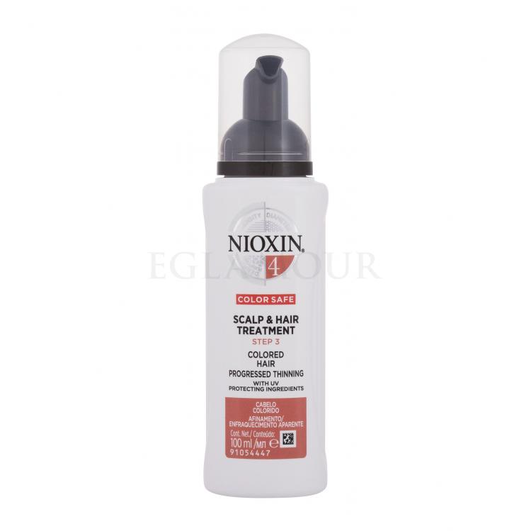 Nioxin System 4 Color Safe Scalp &amp; Hair Treatment Pielęgnacja bez spłukiwania dla kobiet 100 ml