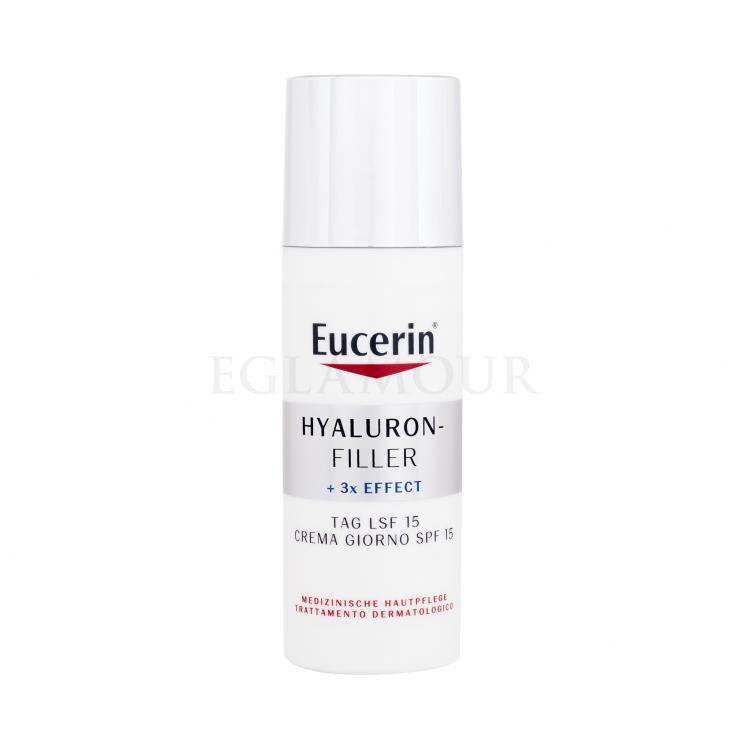 Eucerin Hyaluron-Filler + 3x Effect Day Cream SPF15 Krem do twarzy na dzień dla kobiet 50 ml