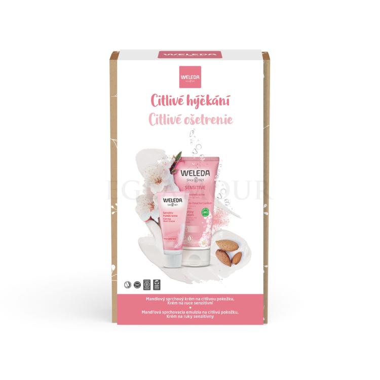 Weleda Almond Zestaw krem pod prysznic Almond Sensitive Shower Cream 200 ml + krem do rąk Sensitive Hand Cream 50 ml