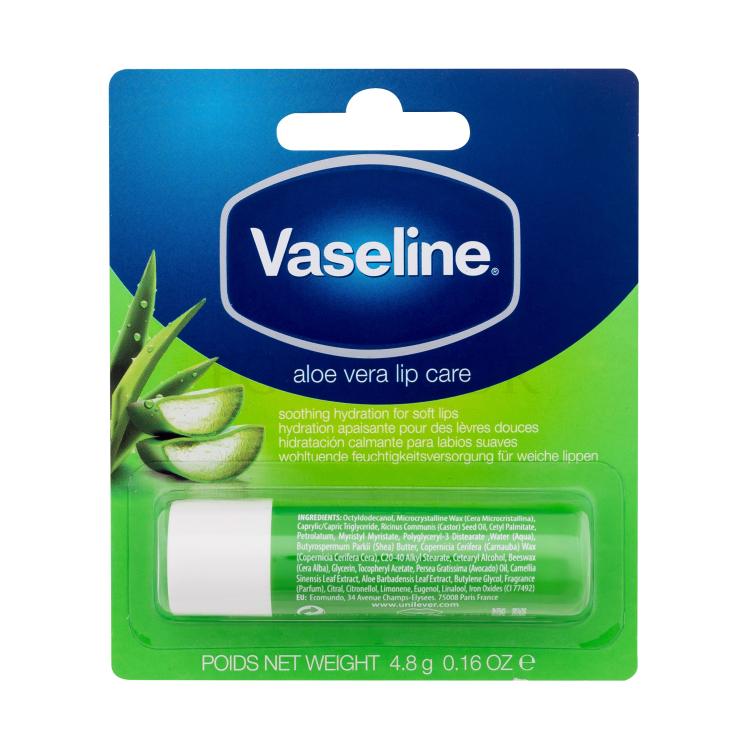 Vaseline Aloe Vera Lip Care Balsam do ust dla kobiet 4,8 g
