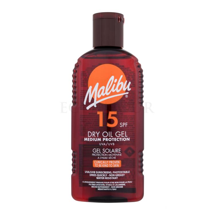 Malibu Dry Oil Gel SPF15 Preparat do opalania ciała 200 ml