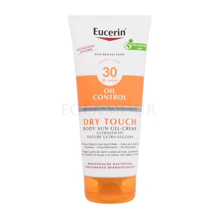 Eucerin Sun Oil Control Dry Touch Body Sun Gel-Cream SPF30 Preparat do opalania ciała 200 ml Uszkodzone opakowanie