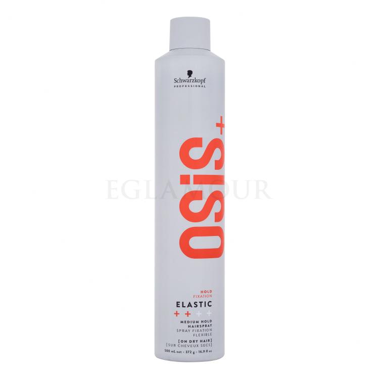 Schwarzkopf Professional Osis+ Elastic Medium Hold Hairspray Lakier do włosów dla kobiet 500 ml uszkodzony flakon