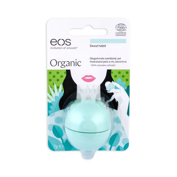 EOS Organic Balsam do ust dla kobiet 7 g Odcień Sweet Mint