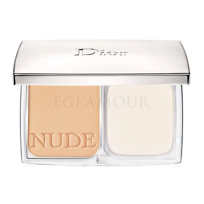 Christian Dior Diorskin Nude Compact Puder dla kobiet 10 g Odcień 020 Light Beige Uszkodzone pudełko