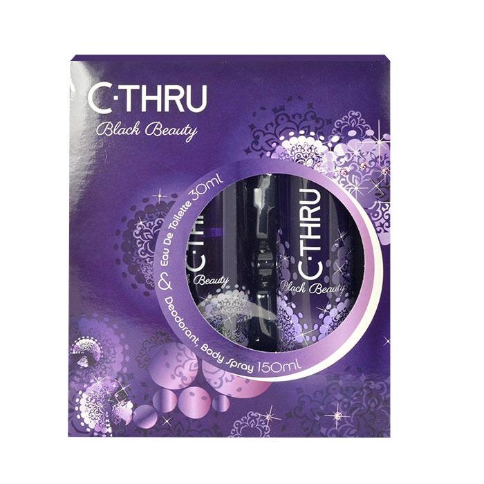 C-THRU Black Beauty Zestaw 30ml Edt + 150ml Deodorant Uszkodzone pudełko