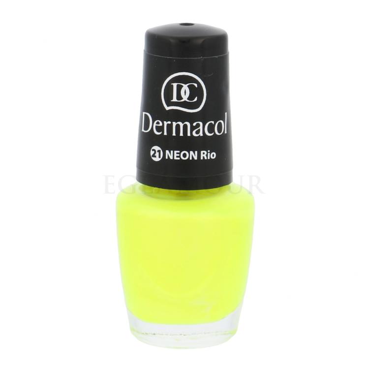 Dermacol Neon Lakier do paznokci dla kobiet 5 ml Odcień 21 Rio