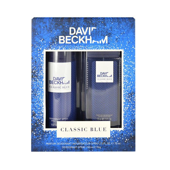 David Beckham Classic Blue Zestaw 75ml Deodorant + 150ml Deodorant Uszkodzone pudełko